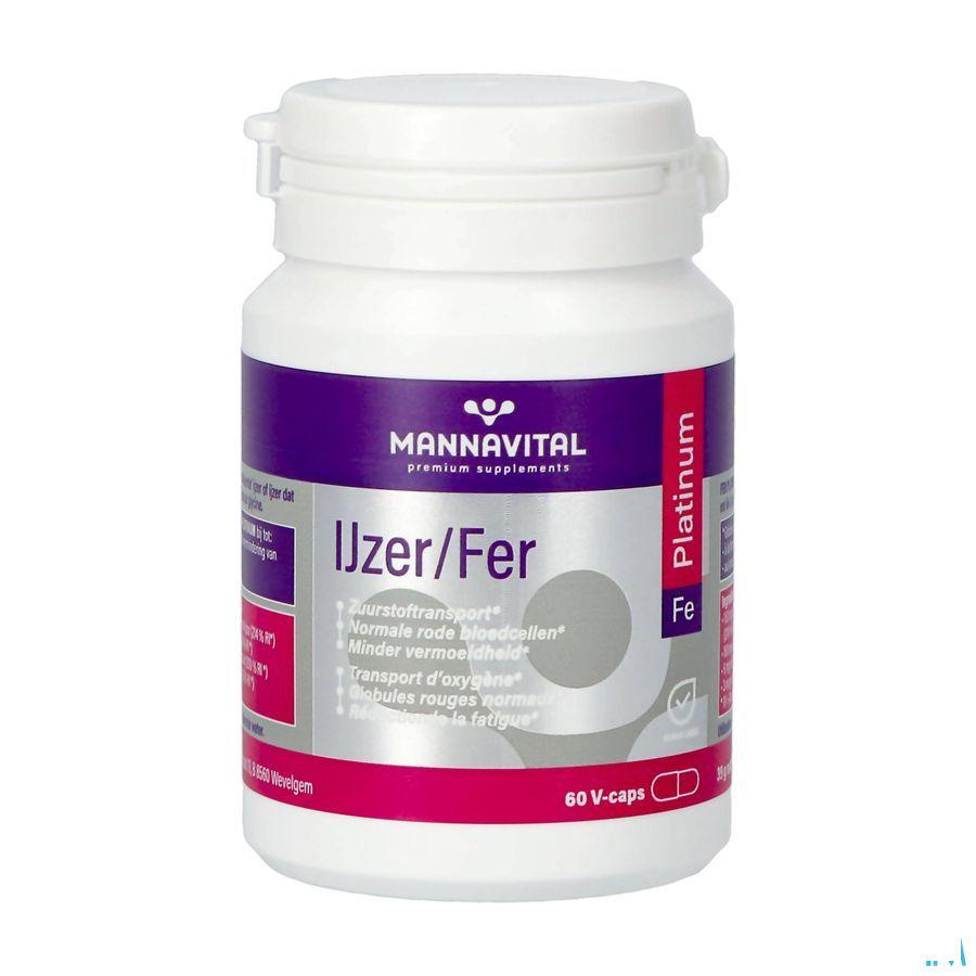 Mannavital Fer Platinum V-Capsule 60