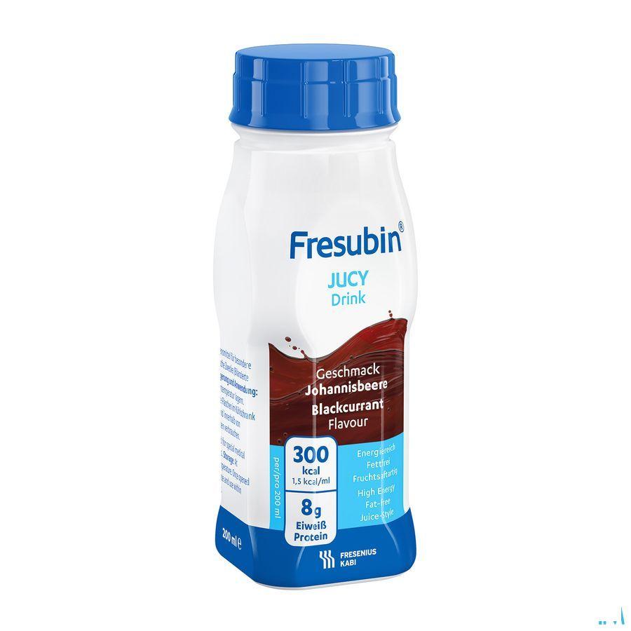 Fresubin Jucy Drink Cassis Easy Bottle 4x200 ml  -  Fresenius