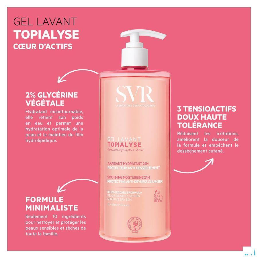 Topialyse Gel Lavant Fl Pompe 1L  -  Laboratoires Svr Belgium