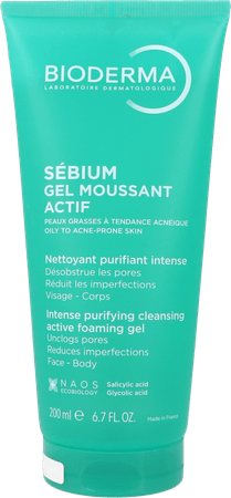Bioderma Sebium Gel Moussant Actif Tube 200 ml