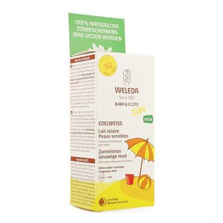 Weleda Edelweiss Lait Solaire Peau Sens.ip30 150 ml  -  Weleda