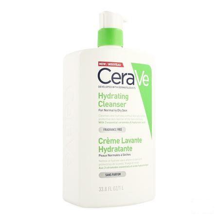 Cerave Creme Lavante Hydratante Pompe Flacon 1l  -  Cerave