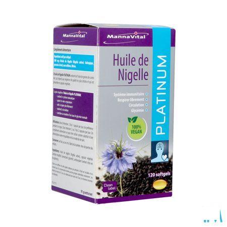 Mannavital Omega 3 Zwarte Komijnolie V-Caps 120