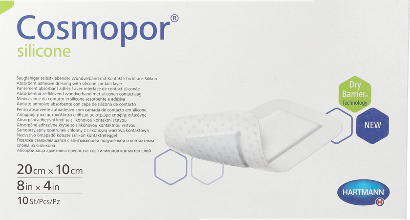 Cosmopor Silicone 20,0 x 10Cm 10