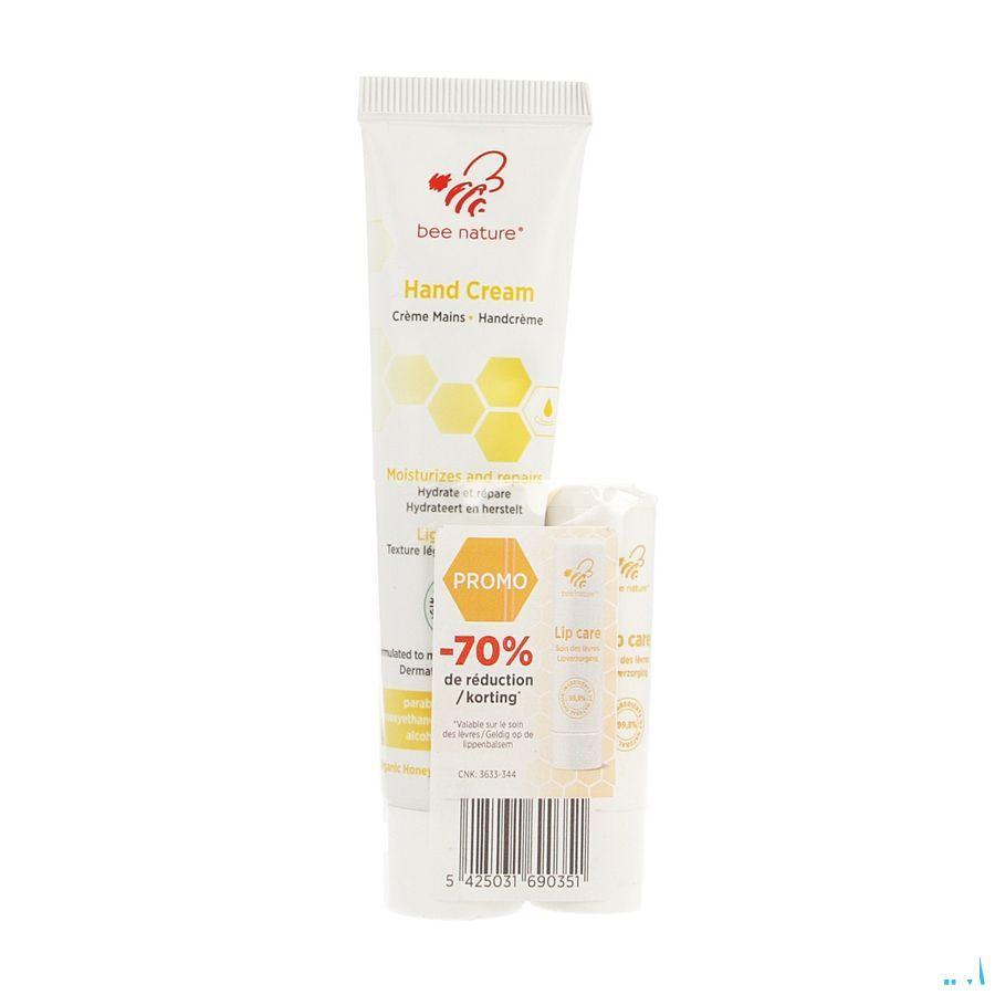 Bee Nature Handcreme 40 ml + Lipstick 4,5 gr 70%