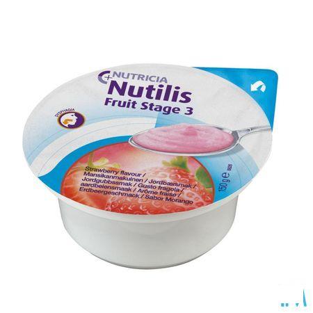 Nutilis Fruit Stage 3 Aardbei 3x150 gr  -  Nutricia