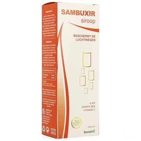 Soria Sambuxir Siroop Vlierbes 150 ml  -  Soria Bel