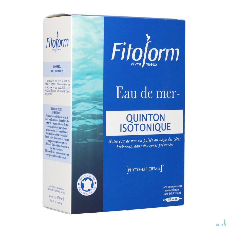 Isotonique Eau De Mer Ampullen 30x10 ml Fitoform  -  Bioholistic Diffusion