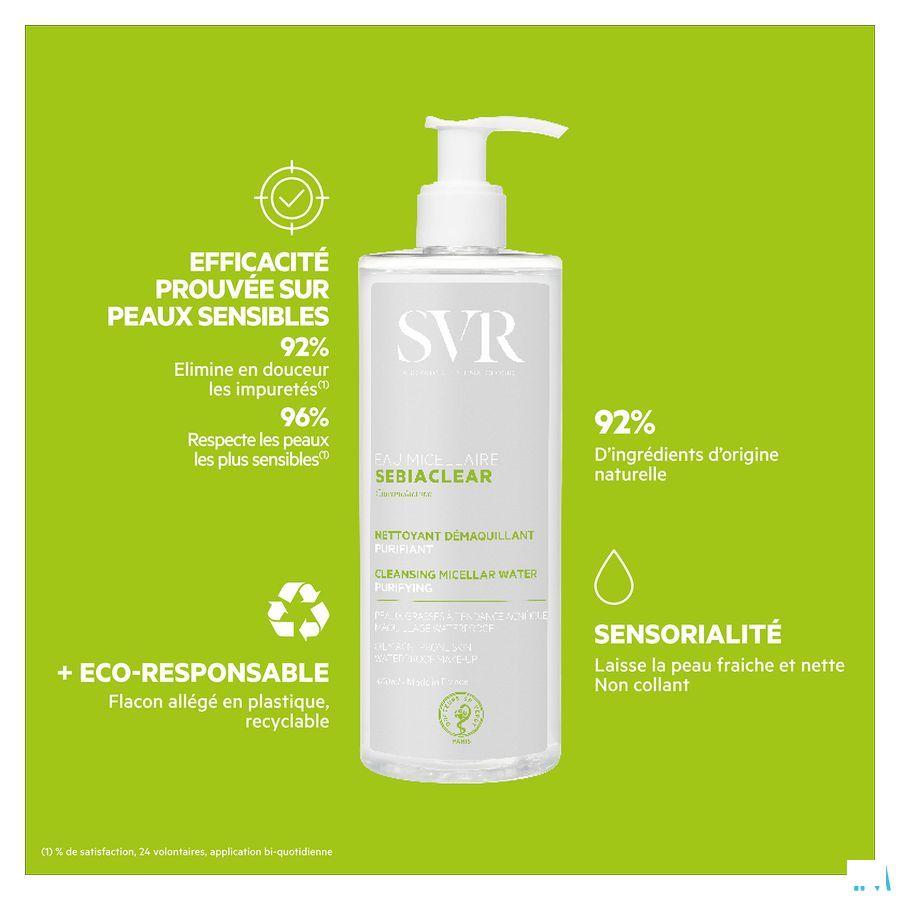 Sebiaclear Eau Micellair Flacon 400 ml  -  Svr Laboratoire