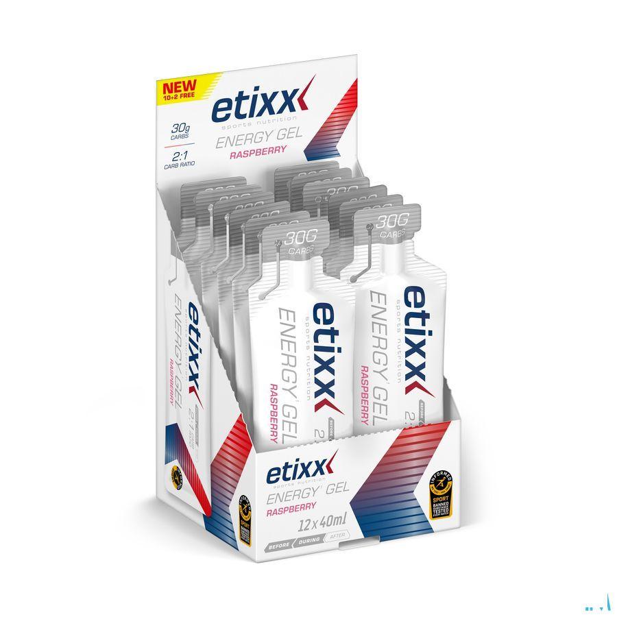 Etixx Energy Gel Raspberry 12X40 ml  -  Ceres Pharma