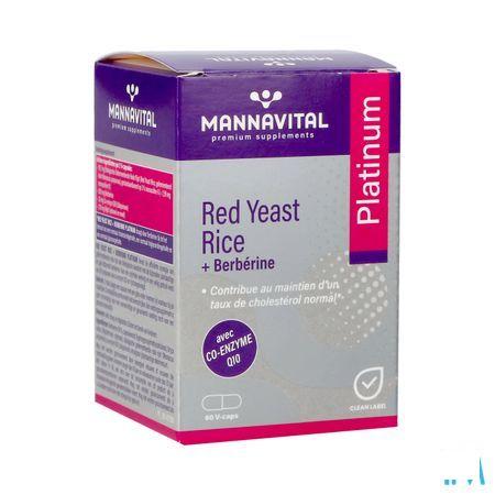 Mannavital Red Yeast Rice + Berberine Plat.V-Caps 60  -  Mannavita