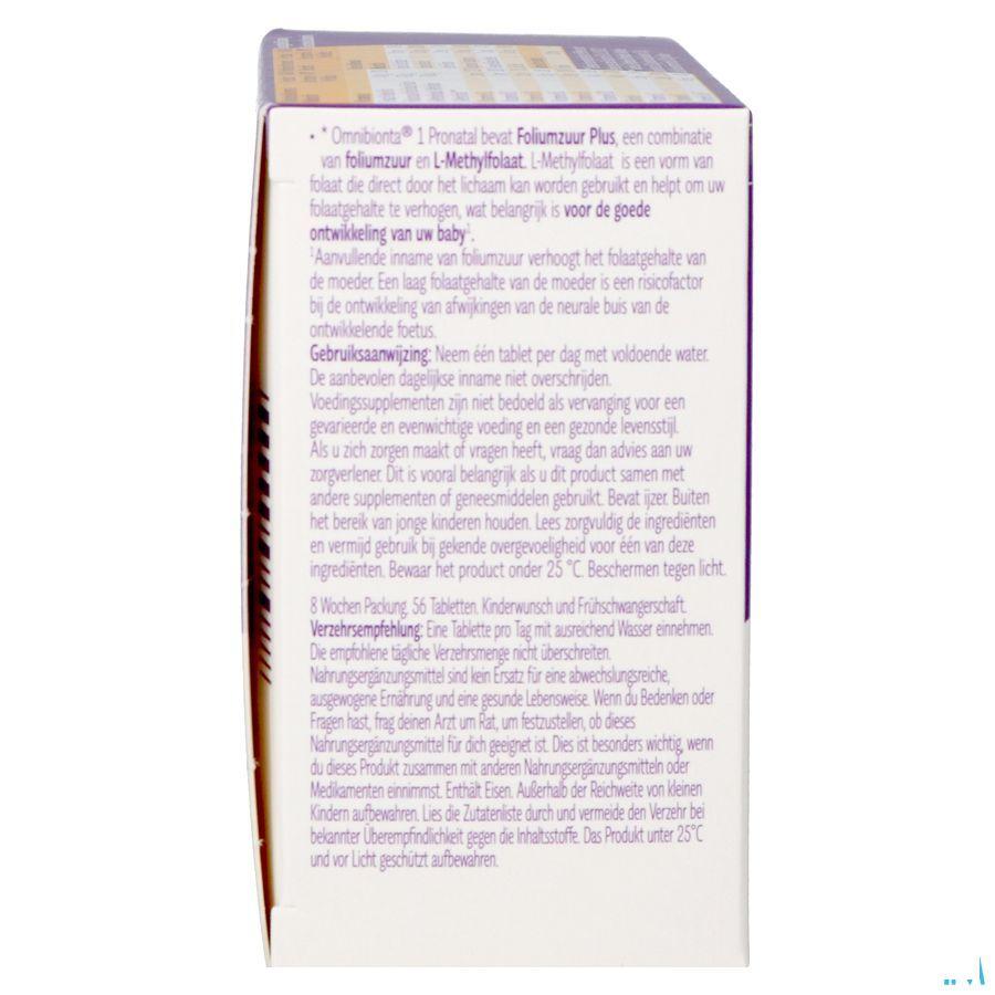 Omnibionta Pronatal 1Kinderwens Zwang.8weken Tabl56