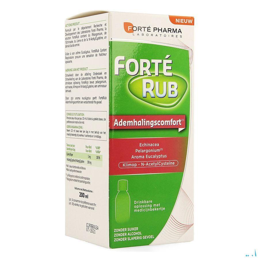 Forterub Ademhalingscomfort Siroop 200 ml  -  Forte Pharma