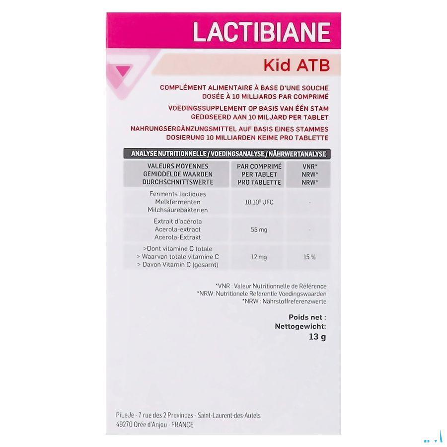 Lactibiane Kid Atb Kauwtabl 10  -  Pileje Benelux