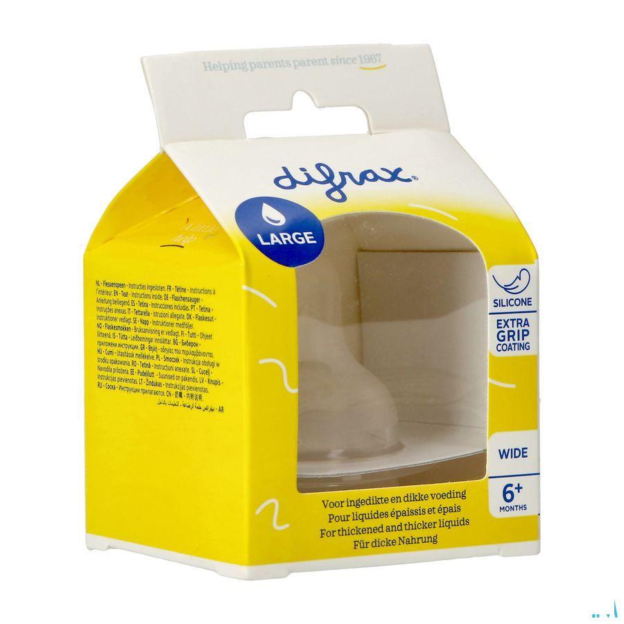 Difrax Flessenspeen Natural Wide Large 678  -  Difrax
