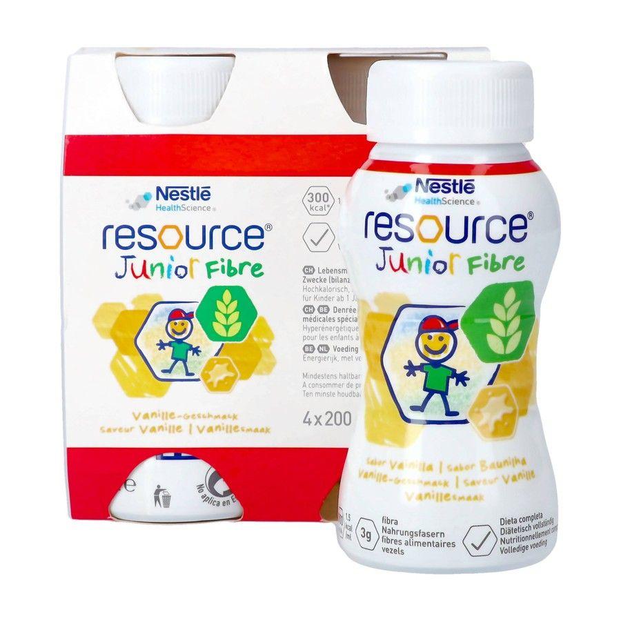 Resource Junior Fibre Vanille 4x200 ml  -  Nestle
