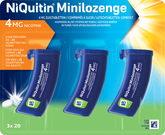 Niquitin 4,0 mg Minilozenge Zuigtabl 60  -  Perrigo