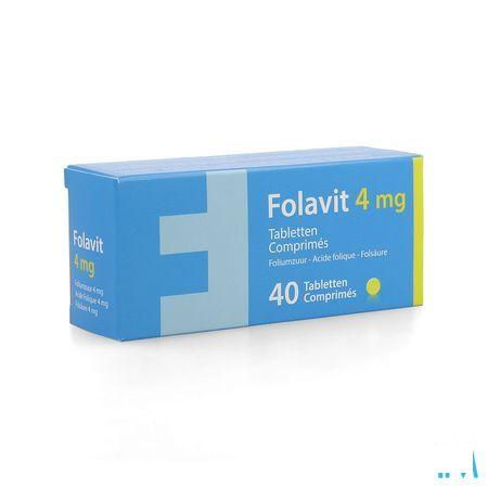 Folavit 4 mg Comp 40 X 4 mg Nf Verv.1351394  -  Kela Pharma