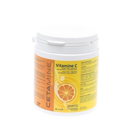 Cetamine 500 Extra zonder suiker Zuigtabletten 250