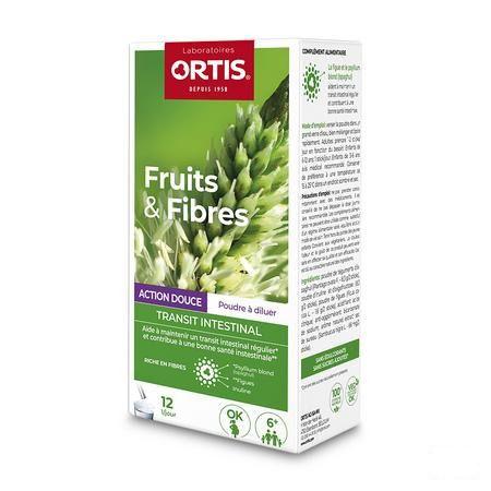 Ortis Vruchten & Vezels Milde Werking Sticks12X10 g