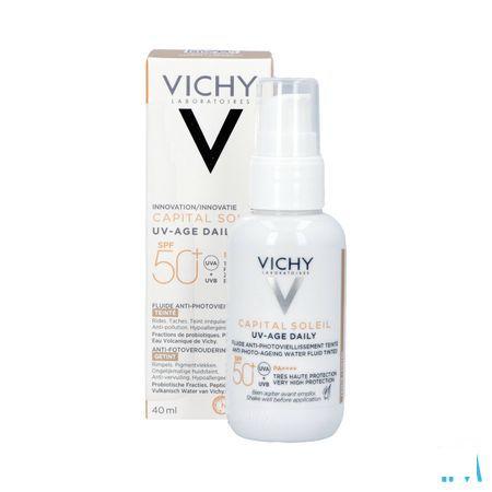 Vichy Cap Sol Uv-Age Tintee Light Ip50 + 40 ml  -  Vichy