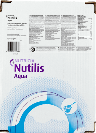 Nutilis Eau Gelifiee Grenadine Cups 12x125 gr  -  Nutricia