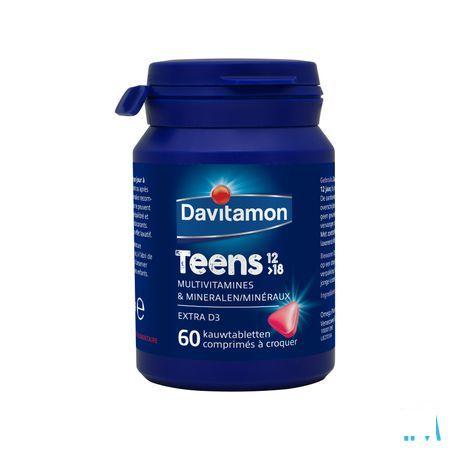 Davitamon Teens Aardbei Comp 60  -  Perrigo