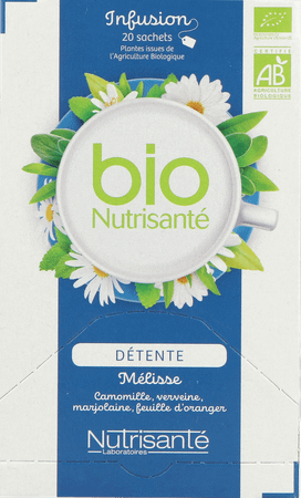 Infusion Bio Detente Sachets 20  -  Nutrisante