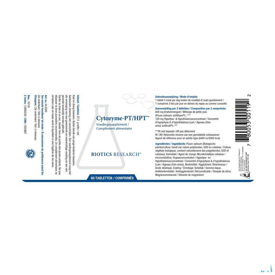Biotics Cytozyme-PT/HPT 60 tabletten  -  Energetica Natura