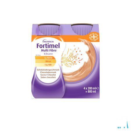 Fortimel Multifiber 1.5Kcal Chocolade 4 x 200 ml