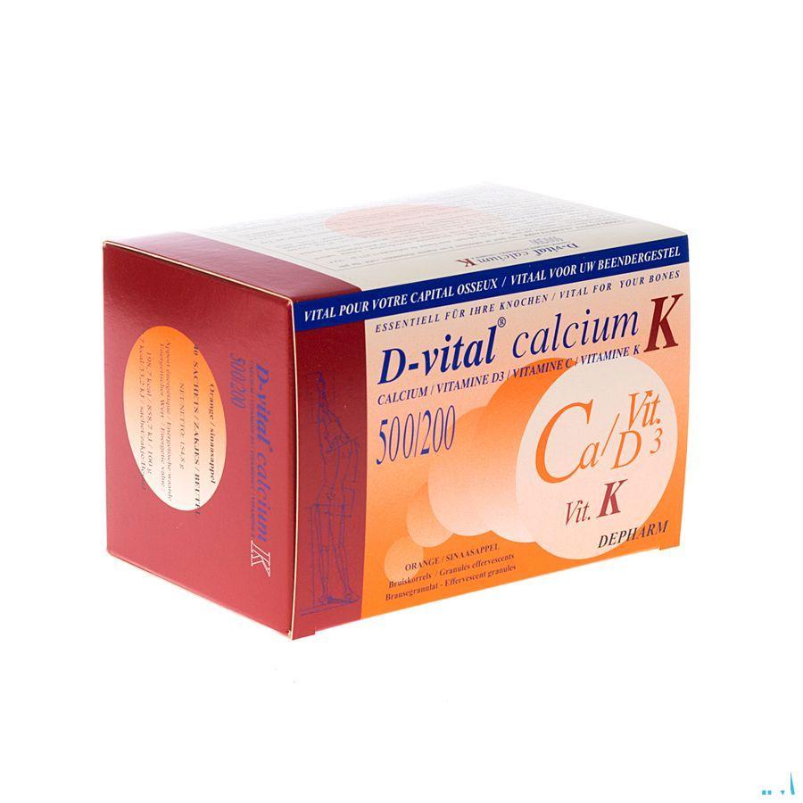 D-Vital Calcium K Sinaas Bruiskorrels Zakjes 40  -  Depharm