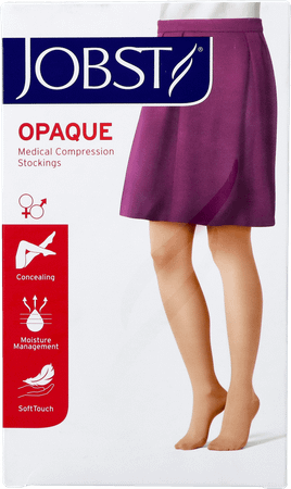 Jobst Opaque 2 Ad Reg Open Sft Black Iv Pair