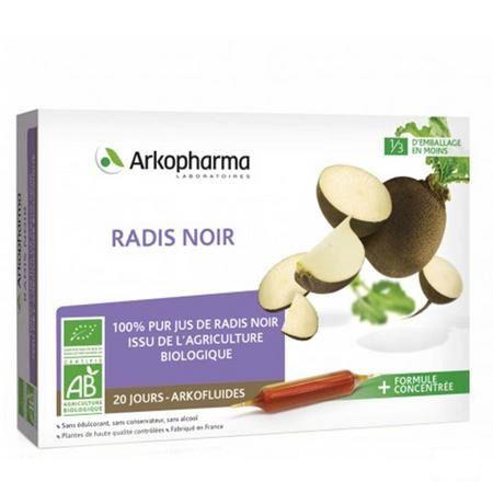 Arkofluide Radis Noir Amp 20X15ml  -  Arkopharma 