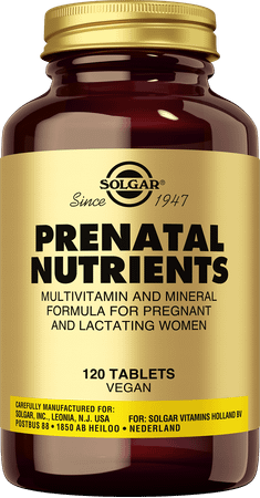 Solgar Prenatal Nutrients Tabletten 120  -  Solgar Vitamins