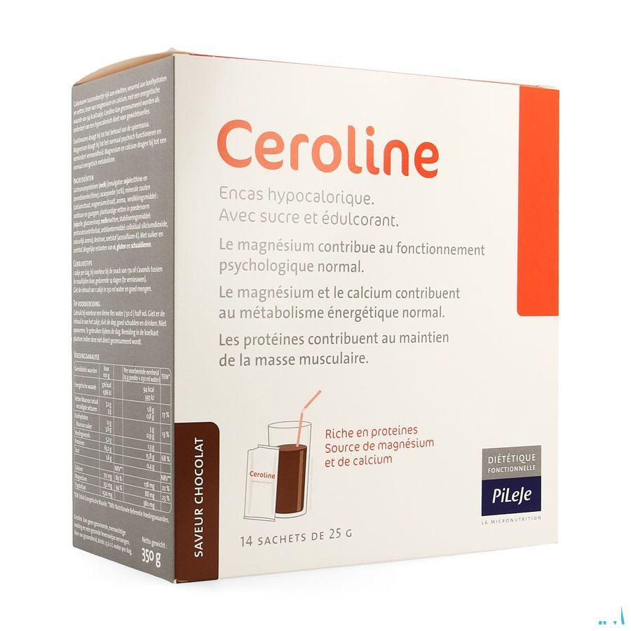 Ceroline Chocolat Poudre Sachets 14x25 gr  -  Pileje