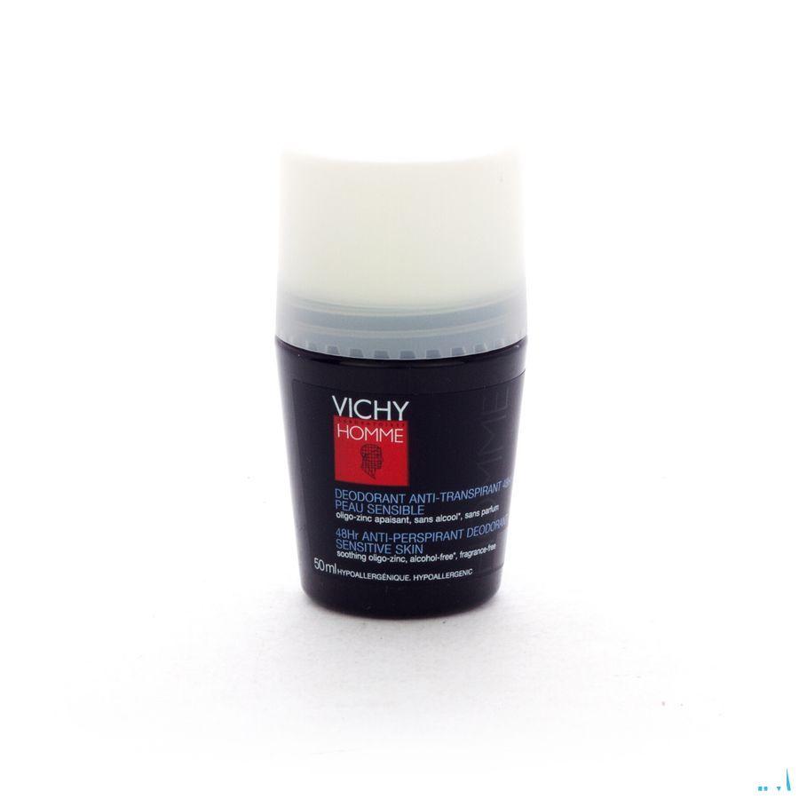 Vichy Homme Deo Gev Huid 48u Roller 50 ml  -  Vichy