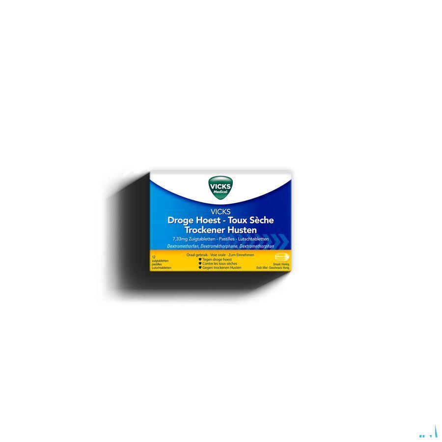 Vicks Vapotabs Antitussif Zuigtabl 12