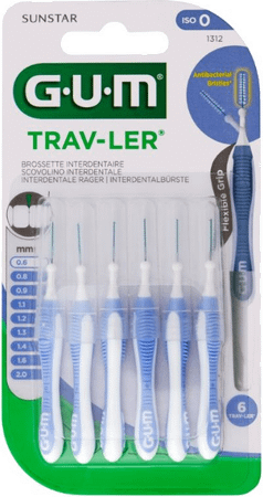 Gum Trav-ler Interdent.borsteltje 0,6mm 6 1312m6