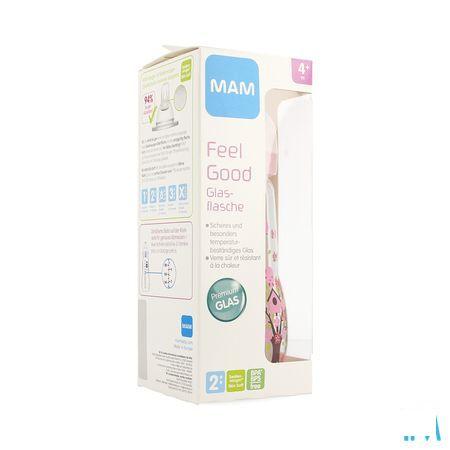 Mam Zuigfles Glas Feel Good 260 ml Meisje