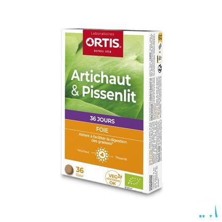 Ortis Artisjok-paardebloem Bio Tabletten 2x18  -  Ortis
