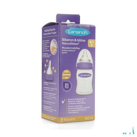 Lansinoh Zuigfles + Natural Wave Speen 160 ml  -  Lansinoh Laboratories
