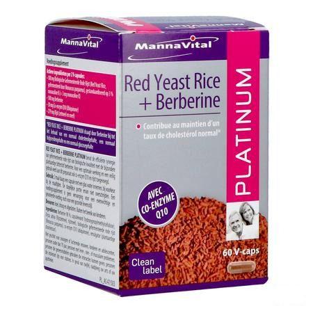 Mannavital Red Yeast Rice + Berberine Plat.V-Caps 60  -  Mannavita