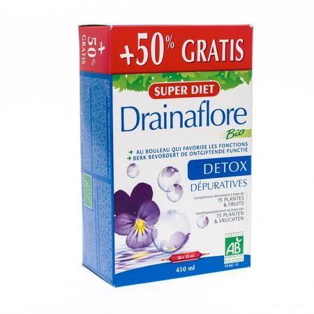 Super Diet Drainaflore Bio +50% Ampoule 30x15 ml