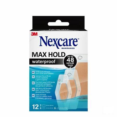 Nexcare 3M Maxhold Wtp Assortiment 3 Maten 12  -  3M