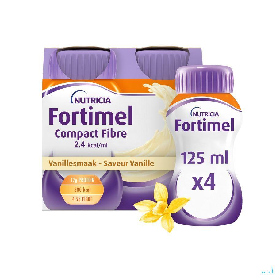 Fortimel Compact Fiber 2.4Kcal Vanille 4 x 125 ml