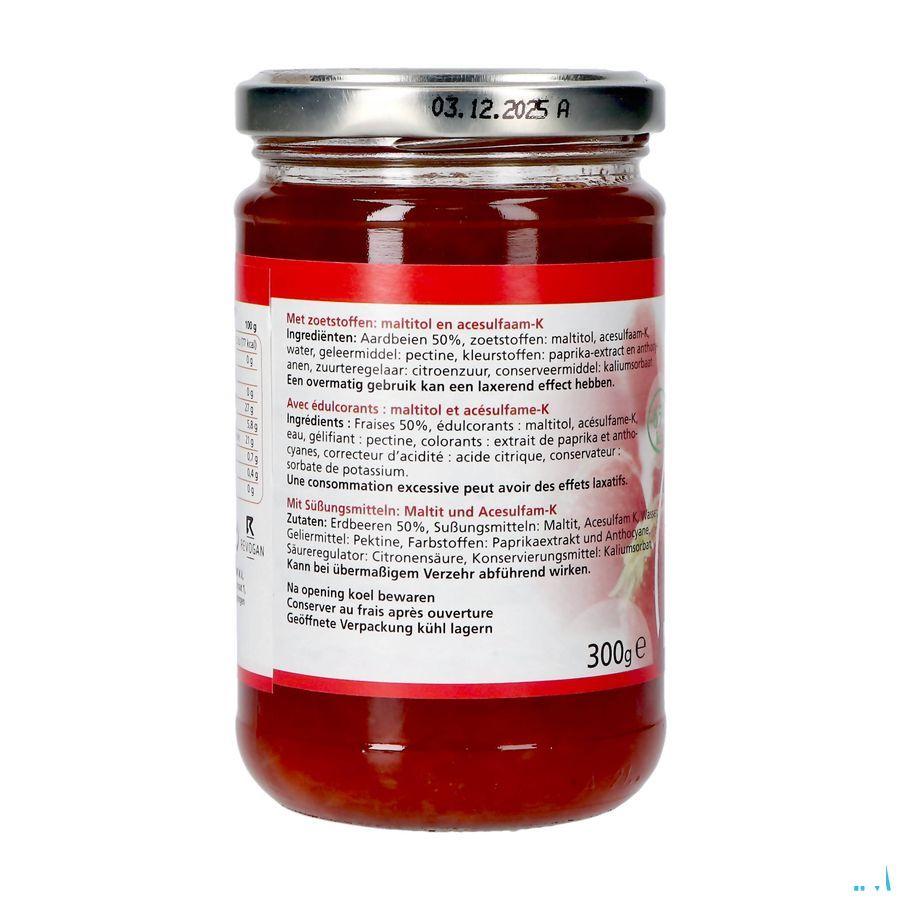 Prodia Broodbeleg Aardbei + Maltitol 300 gr 6071  -  Revogan