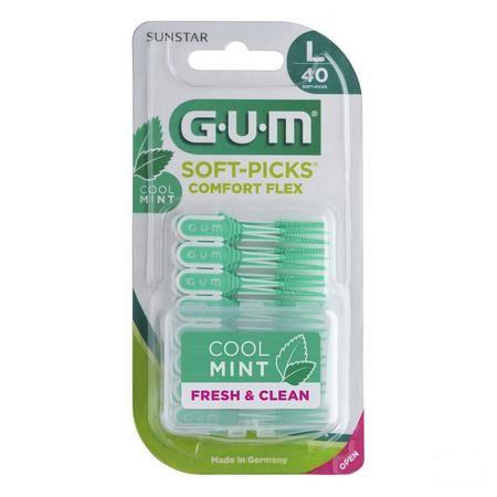 Gum Softpicks Comfort Flex Mint L 40