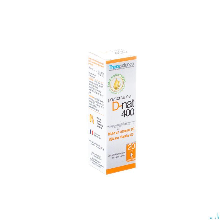 D-Nat 400 Flacon Gouttes 20 Ml Physiomance PHY268  -  Therascience