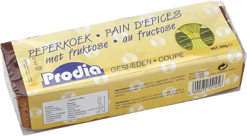 Prodia Peperkoek Met Fructose 300 gr 5145  -  Revogan