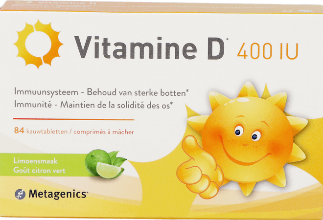Vitamine D 400Ie Metagenics Kauwtabl 84